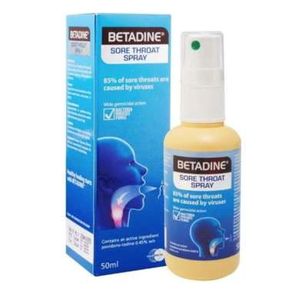 Betadine Sore Throat Spray Sebotol Isi 50 ML