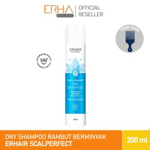 dry shampoo erha erhair scalperfect u/ rambut berminyak - 200 ml
