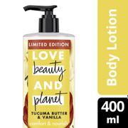 Love Beauty & Planet Body Lotion Tucuma Butter Vanilla Deep 400ml