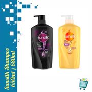 Sunsilk Shampoo / Shampoo Sunsilk Soft and Smooth / Black and Shine 650ml / 680ml