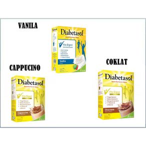 Susu Kesehatan Diabetasol vanila coklat cappucino 180gr / 600gr / 1000gr