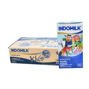 Susu UHT Indomilk Kids Vanilla 115 ml x 40's