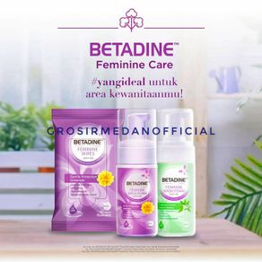 betadine feminine wash foam - sabun kewanitaan dengan prebiotic - gentle ungu