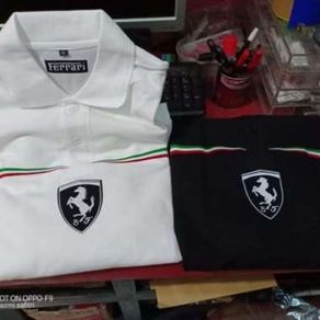 Kaos Polo Baju Kaos Kerah Polo Shirt Ferrari