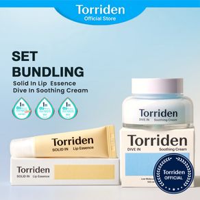Torriden DIVE-IN Low-molecular Hyaluronic acid Soothing Cream + Torriden SOLID In Ceramide Lip Essence