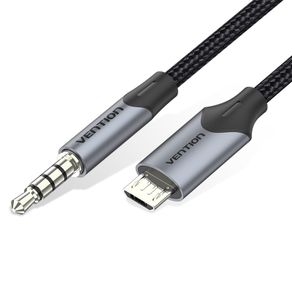 VENTION Kabel Aux Micro USB to 3.5mm TRRS Cotton Braided
