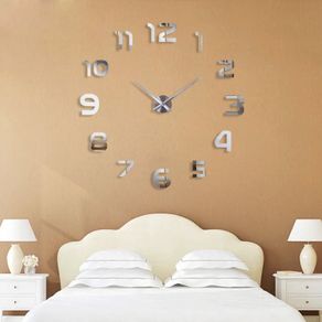 BG Jam Dinding Besar DIY Giant Wall Clock Quartz Creative Design 80-130cm - DIY-105