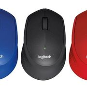 logitech mouse wireless m331 silent plus - hitam
