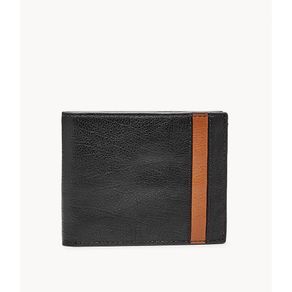 Fossil Ennis Leather Traveler Black Dompet Pria SML1578-001