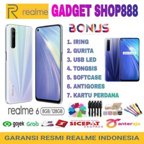 realme 6 ram 8/128 garansi resmi realme indonesia - biru