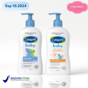 [SALE] CETAPHIL BABY DAILY LOTION 400ML 400 ML LOSION BAYI KEMASAN BARU FACE AND BODY CALENDULA