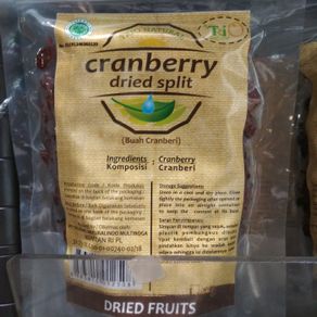 cranberry kering trio natural dried cranberry 250gr