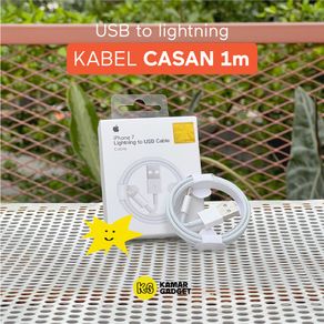 Kabel Cable Data Charger Casan iPhone 1M USB A to Lightning