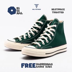 Sepatu Converse Chuck 70s Hi Midnight Clover Green Egret ORIGINAL