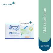 Masker Sensi Earloop 3 Ply 50 Pcs