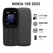 handphone - nokia 105 2022 simba garansi resmi tam - charcoal