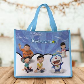 Tas Ultah Doraemon Landscape/Tas Ulang Tahun Anak/Goodie Bag BISA BELI SATUAN READY STOCK