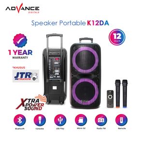 Speaker Bluetooth Advance K12D-A Portable 12 inch Free Mic Wireless