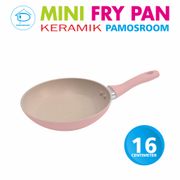 Clearance Sale Pamosroom Mini Frypan 16cm Mini Wok Pan Teflon Marble Wajan Mini Goreng Telur Anti Lengket 16cm