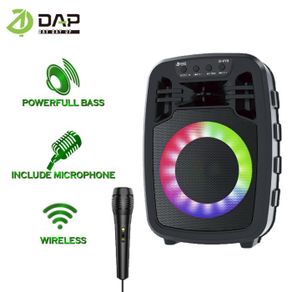 dap speaker bluetooth d-vy9 karaoke free mic - 4 inchi / salon aktif