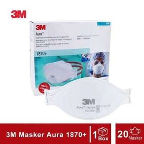 3M Aura 1870+ Masker Medis Surgical Mask N95 - 1 Box 20 Masker