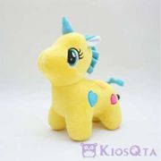 boneka unicorn my little pony kuning totol hati bordir medium
