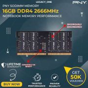 RAM LAPTOP 16GB PNY DDR4 SODIMM 2666MHz - PNY