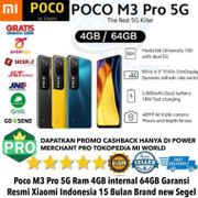 Poco M3 Pro 5G 4Gb/64Gb PocoM3 M3pro 4/64 Garansi Resmi New Segel baru