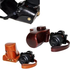 New Camera Case Bag untuk Sony alpha A7R A7 Mark 1 Sony A7R PU Kulit Camera Bag Cover Pouch