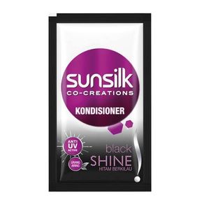 sunsilk kondisioner sachet 5ml (12 sachet) black shine / soft & smooth