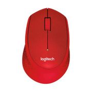Logitech M331 Silent Plus Wireless Mouse - Merah