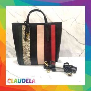 FOSSIL Camilla 3-way Convertible Backpack Small in Black Patchwork