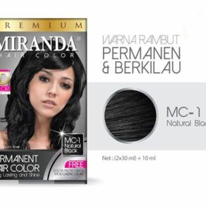 miranda cat rambut premium hair color - 30 ml / pilih warna - natural black