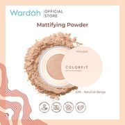 wardah colorfit velvet mattifying powder - 32n neutral bei