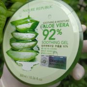ORIGINAL COD  ORI Korea Aloevera Shooting Gel 92% Nature Republic Natrep 300ml Republik NAV Natura Aloe Vera Naturaworld 120ml Lidah Buaya Asli