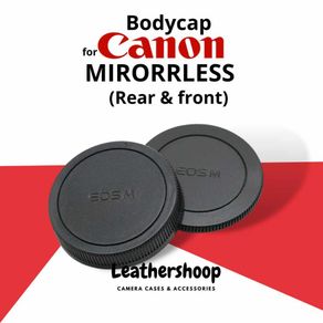 1 Set Bodycap Canon Mirorrless Front and Rear Tutup Body dan Lensa