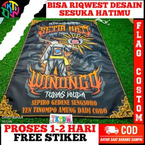 BENDERA PSHW WINONGO MURAH READY STOK BANYAK SIAP KIRIM ( TOTO TATAG TUTUG )