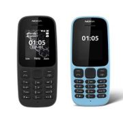 Nokia 105 New 2017 Handphone dual sim Garansi Resmi - Black Blue