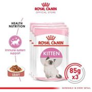 3X Royal Canin Kitten in Gravy Makanan Anak Kucing Wet 85gr