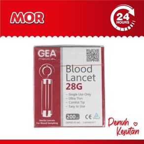 GEA Blood Lancet 28G Jarum isi 200 s