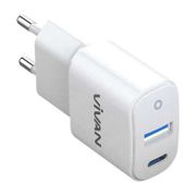 VIVAN Power Super Charger [18W/ Dual Port/ 3A/ Quick Charge 3.0/ Power Delivery]