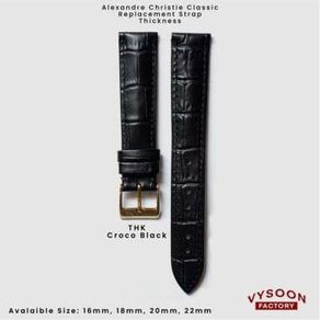 Alexandre Christie AC 6506 Strap Leather Watch Band Tali Jam 6506
