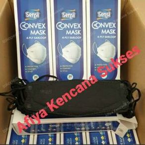 sensi convex mask hitam black