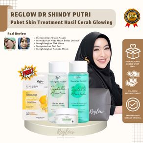 Reglow Skincare by DR SHINDY ORI Paket Glowing Penghilang Flek Hitam Penghilang Jerawat Mencerahkan Kulit Kusam Paket Isi 3 Skin Treatment