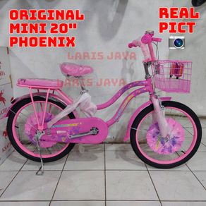 Sepeda mini 20 inch new phoenix sepeda anak keranjang ukuran 20 inchi