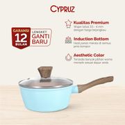 Cypruz Panci Susu Anti Lengket Sauce Pan Color Marble 16 cm