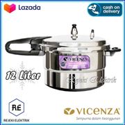 VICENZA Press Cooker Panci Presto 12 Liter - Pressure Cooker V320 Kapasitas Jumbo