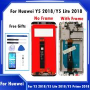 LCD Yang Telah Diuji untuk Huawei Y5 2018 Y5 Lite 2018 DRA-LX5 untuk Huawei Y5 Prime 2018 LCD Layar Sentuh dengan Digitizer Pengganti Bingkai