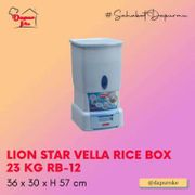 Lion Star Vella Rice Box 23 Kg Rb-12 / Tempat Beras
