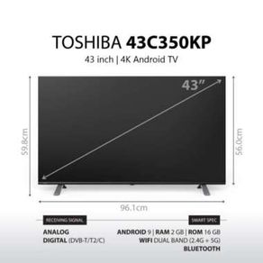 TOSHIBA Android UHD 4K 43 Inch - 43C350KP